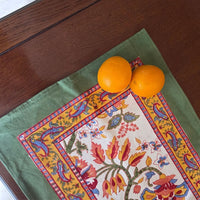 Block Printed Table Placemat (Set of 6) | Handcrafted Dining Placemats