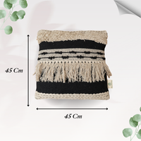 Dori Cotton Cushion with Filler | Stylish & Comfortable Pillow for Home Decor (Set Of 2)