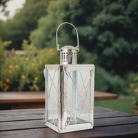 Nickel Metal Aroma Lamp | Contemporary Lantern for Home Decor