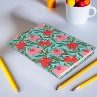 Floral Block Print Diary | Handmade Diary for Writing & Notes