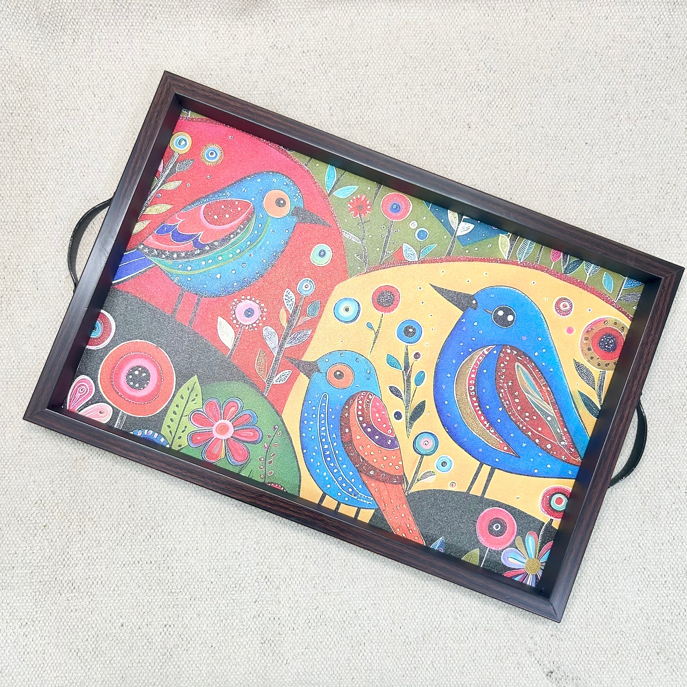 Elegant Rectangular MDF Serving Tray | Stylish & Durable Tray for Home & Dining Decor