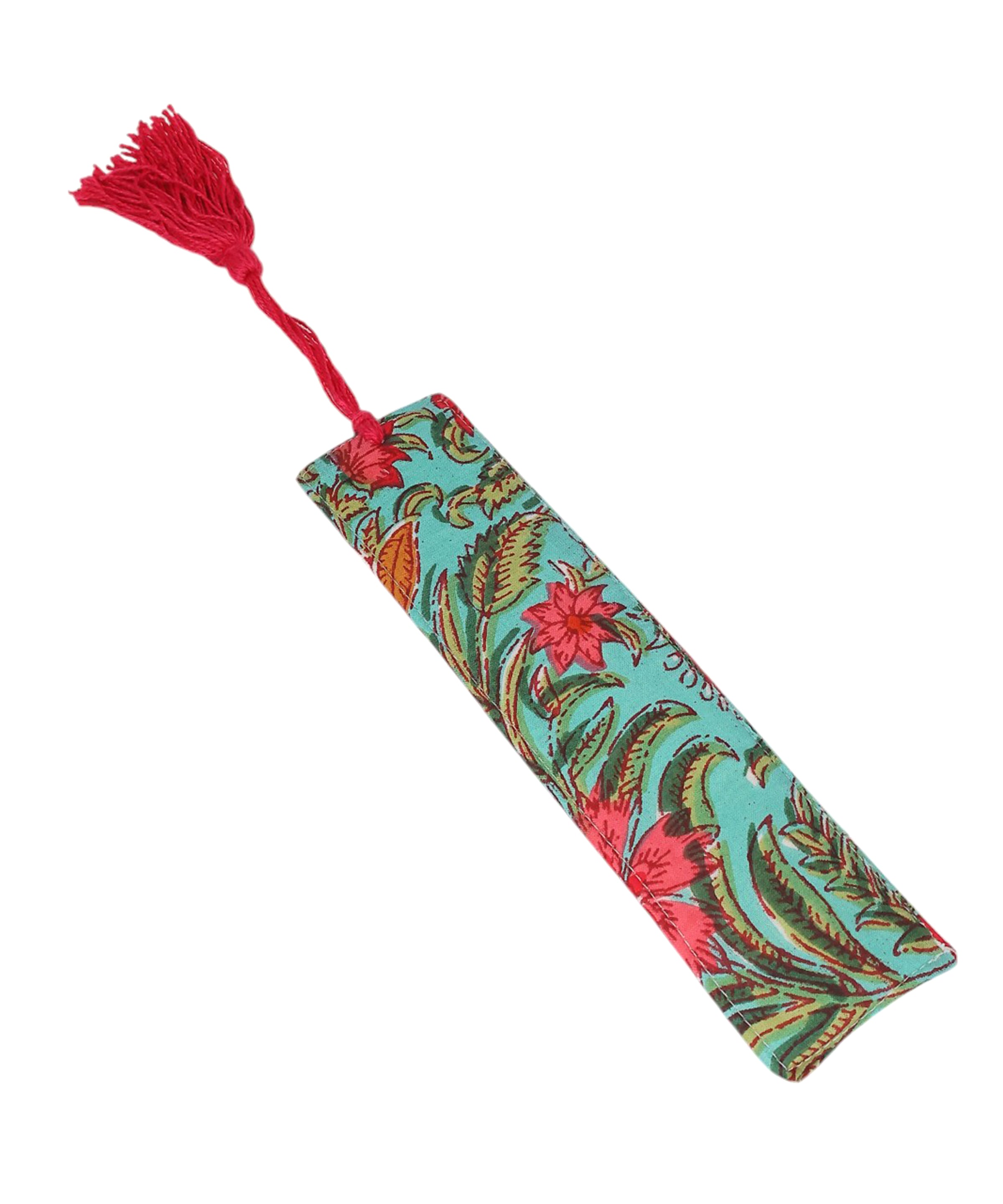 Block Print Bookmark | Handcrafted Fabric Bookmark with Modern Pattern for Book Lovers