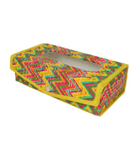 Handcrafted Block Print Tissue Box | Decorative Tissue Holder for Home & Office
