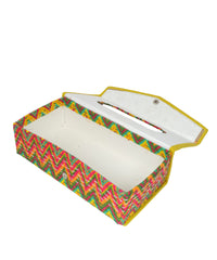 Handcrafted Block Print Tissue Box | Decorative Tissue Holder for Home & Office