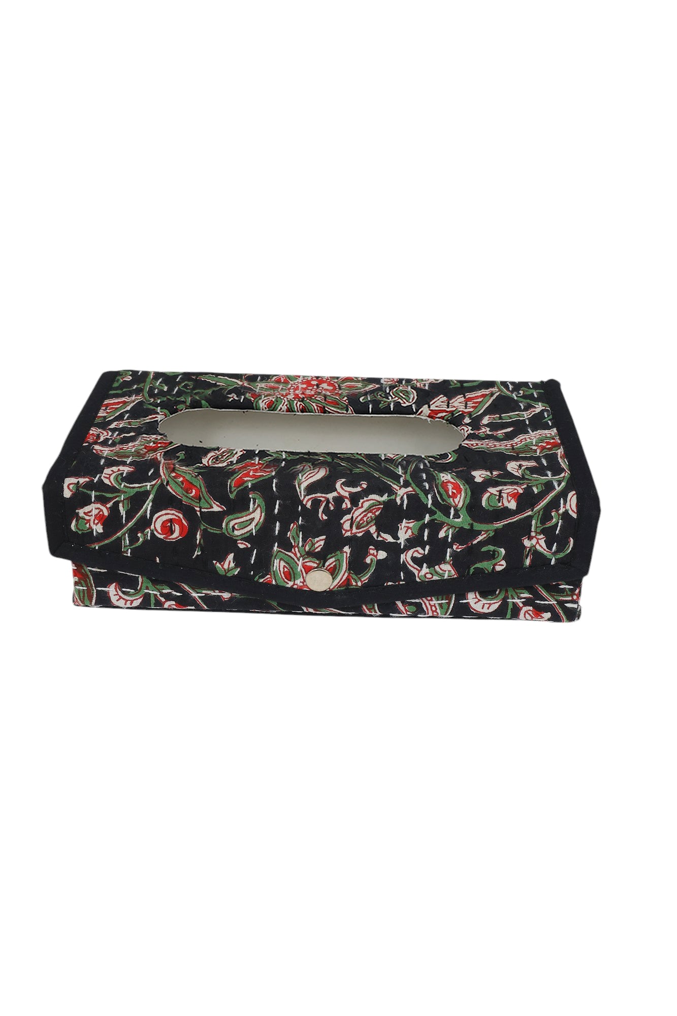 Handcrafted Block Print Tissue Box | Decorative Tissue Holder for Home & Office