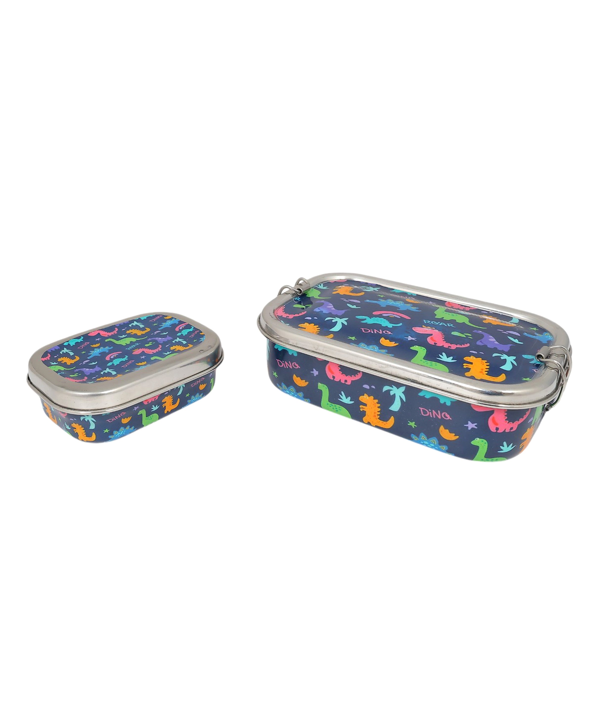 Eco-Friendly Meenakari Steel Tiffin Box – Stylish & Durable-Dino