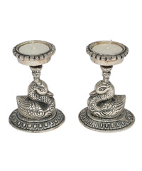 Swan Tealight Holders | Elegant Candle Holders for Home & Festive Decor | Set Of 2