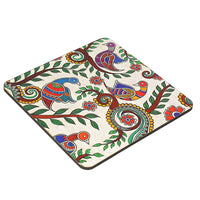 Elegant Print MDF Coaster – Stylish & Durable Design (Set of 4)