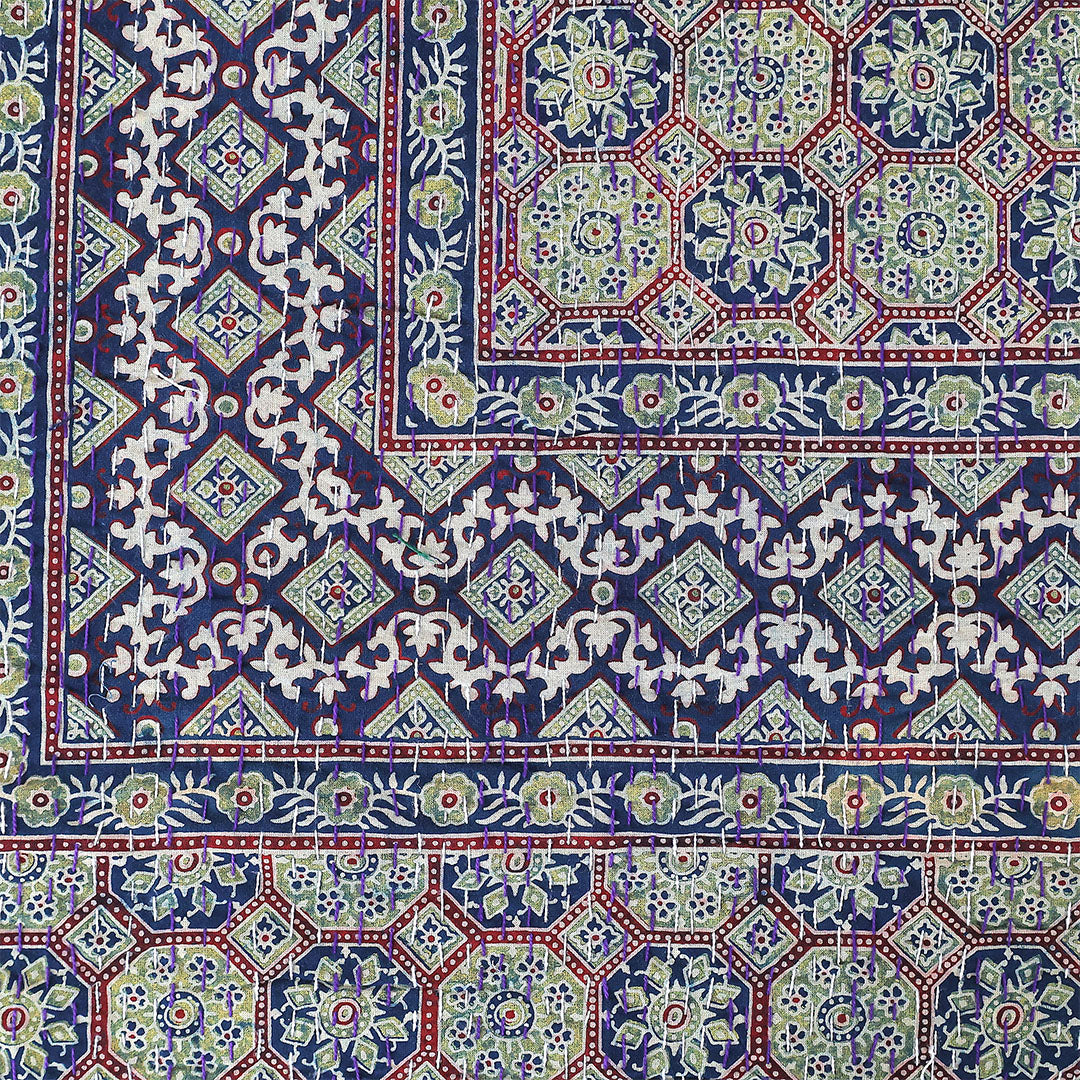 Ajrakh Print Bedcover – Premium Gift for Festive Home Décor