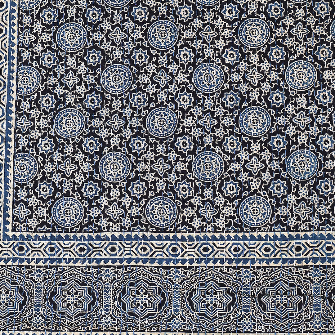 Ajrakh Print Bedcover – Premium Gift for Festive Home Décor