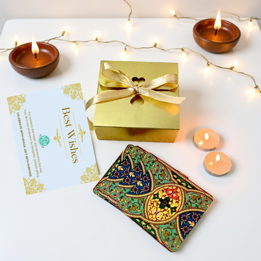 Festive MDF Coaster Set for Gifting