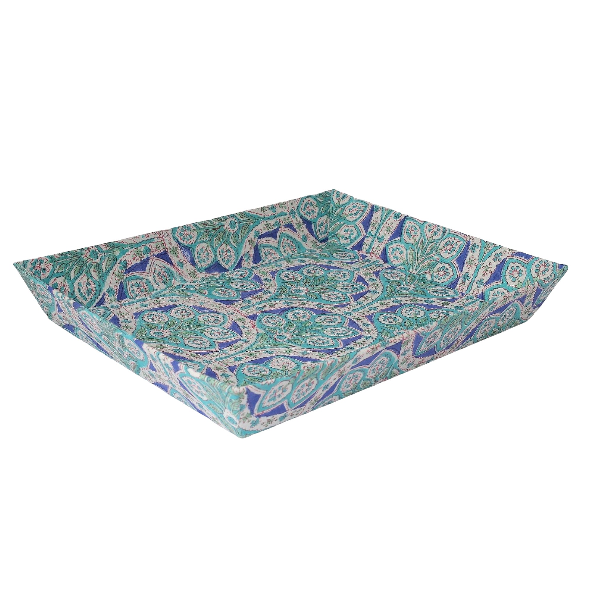 Block Print Table Tray | Handcrafted Serving & Decorative Tray for Home & Dining