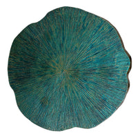 Contemporary Nickel Green End Table | Stylish Accent Table for Home, Living Room & Bedroom Decor