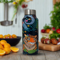 Handcrafted Eco-Friendly Meenakari Steel Bottle(750 ML)