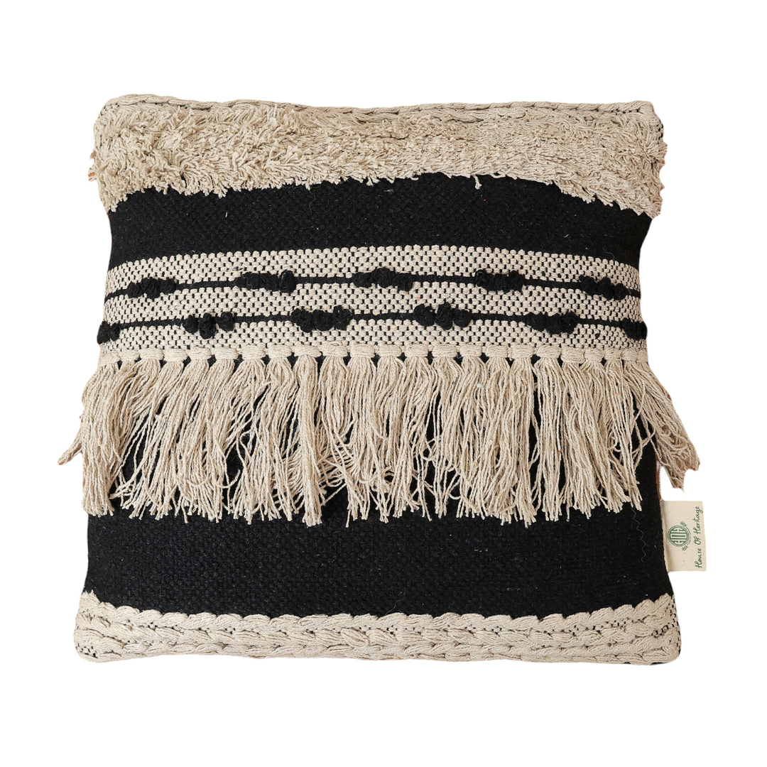 Dori Cotton Cushion with Filler | Stylish & Comfortable Pillow for Home Decor (Set Of 2)