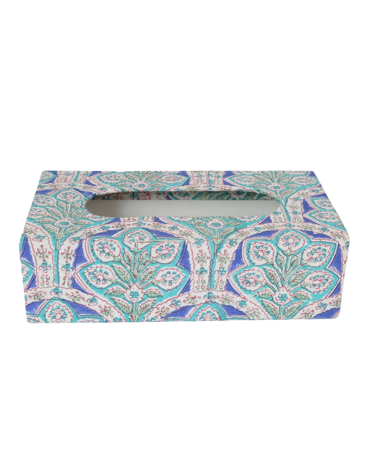 Handcrafted Block Print Tissue Box | Decorative Tissue Holder for Home & Office