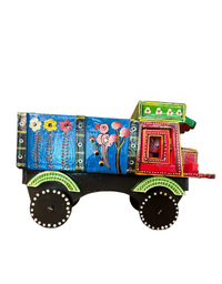 Colorful Hand Painted Wooden Toy Truck | Decorative Home Decor | Kids Room Decor