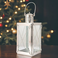 Nickel Metal Aroma Lamp | Contemporary Lantern for Home Decor