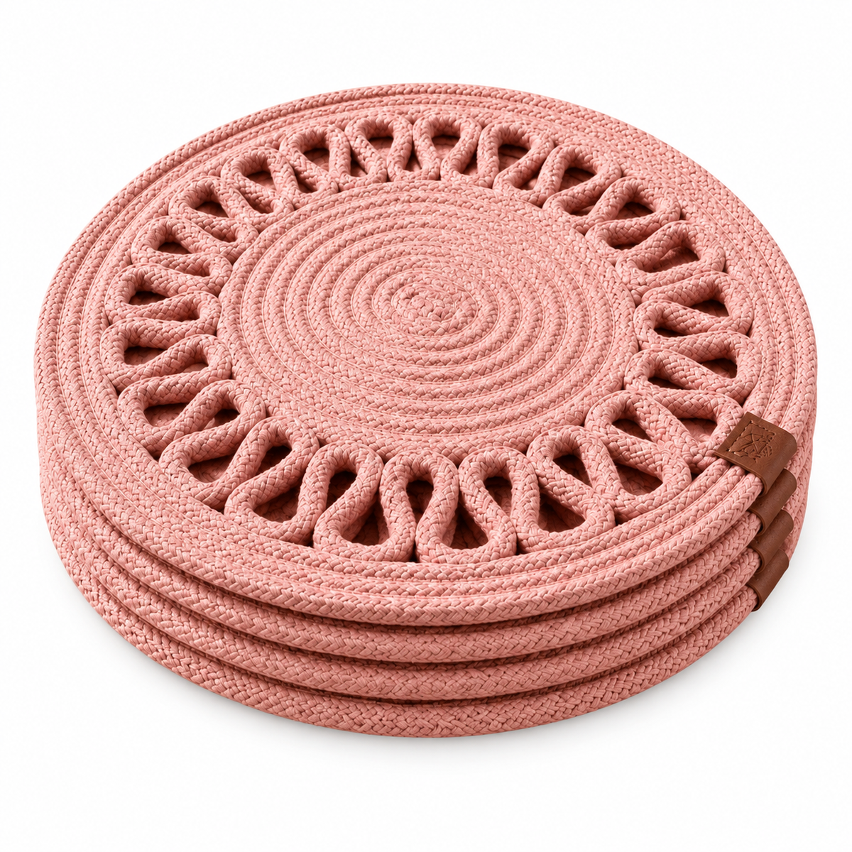 Handcrafted Round Braided Table Mat Set of 4