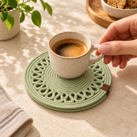 Handcrafted Round Braided Table Mat Set of 4