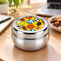 Stainless Steel Lunch Box , Snack Box & Water Sipper (750 ML) Set
