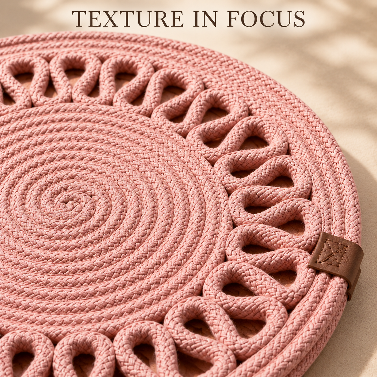 Handcrafted Round Braided Table Mat Set of 4
