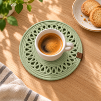 Handcrafted Round Braided Table Mat Set of 4