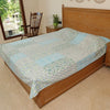 Handcrafted Block Print Bedcover with Patchwork | Artisan-Made 100% Cotton Bedspread
