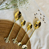 Luxury Gold Spoon Set with Decorative Handles – (Set of 4)