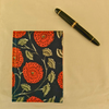 Navy Blue Floral Block Print Diary | Handmade Diary for Writing & Notes