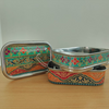 Eco-Friendly Ethnic Meenakari 2-Tier Steel Tiffin