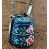 Ethnic Enamelware Steel Lunch Box – 2 Tier, Sustainable & Reusable
