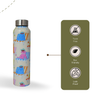 Handcrafted Eco-Friendly Meenakari Stainless Steel Bottle(1L)-Sunbathing dog