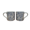 Royal Norfolk Blue Floral Coffee Mugs - Set of 2