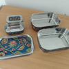 Eco-Friendly Ethnic Meenakari 2-Tier Steel Tiffin