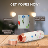 Copper Water Bottle | 1 Litre | Boosts Immunity-Floral