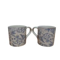 Royal Norfolk Blue Floral Coffee Mugs - Set of 2