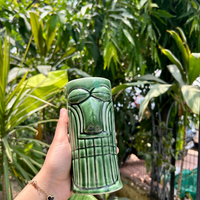 Handcrafted Tiki Totem Glasses – Set of 2