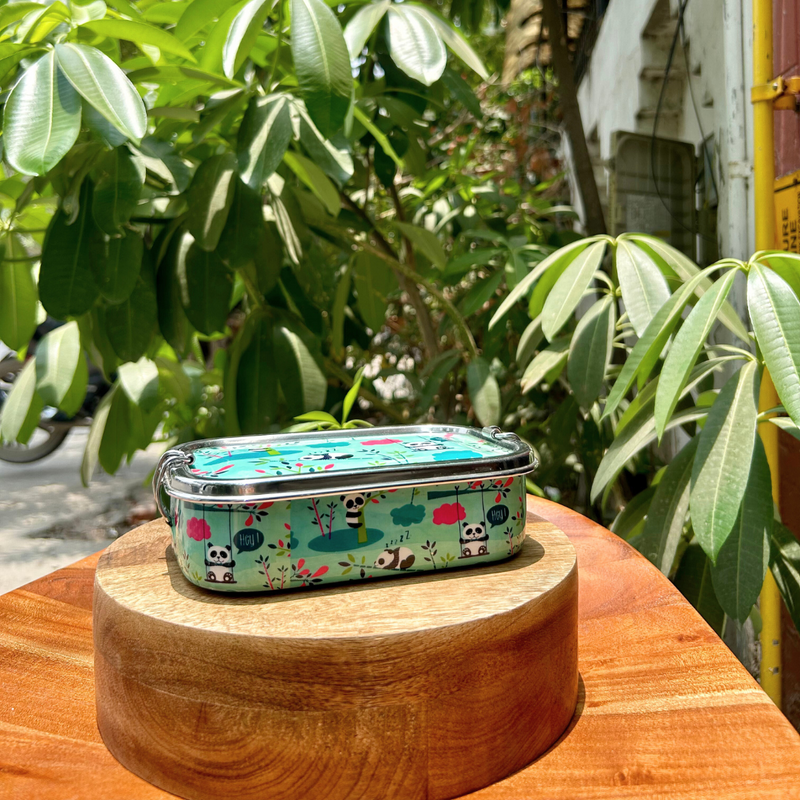 Eco-Friendly Meenakari Steel Tiffin Box – Stylish & Durable