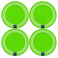 Handwoven Round Dining Table Placemats – Set of 4