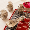 Decorative Silver Carving Tabla Set | Handcrafted Musical Showpiece for Home & Office Decor