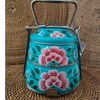 Ethnic Enamelware Steel Lunch Box – 2 Tier, Sustainable & Reusable