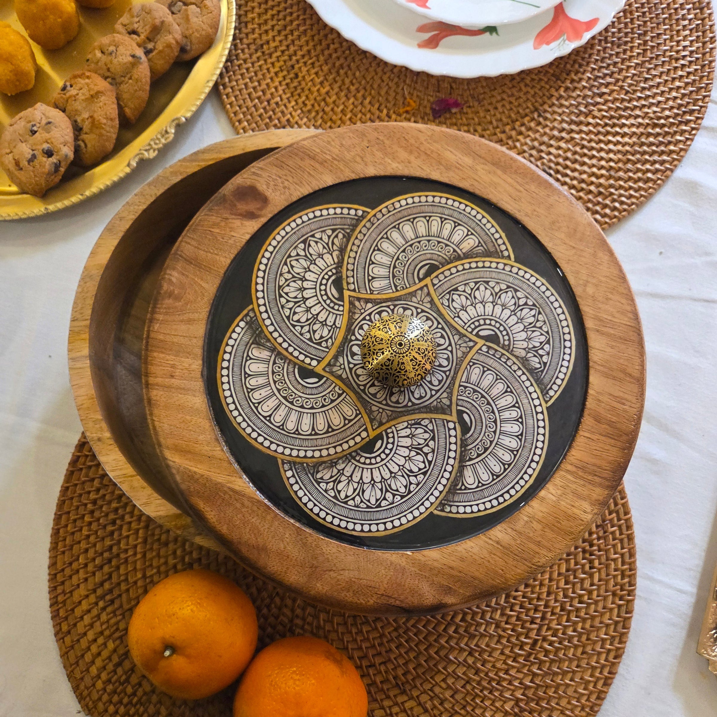 Sophisticated Wooden Eid Gifting Storage Box