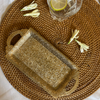 Handcrafted Brass Snack Tray with Intricate Carvings