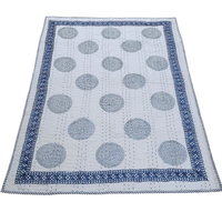 Handcrafted Kids Quilt with Traditional Block Print | Soft & Cozy Cotton Quilt for Babies & Toddlers