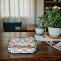 Eco-Friendly Meenakari Steel Tiffin Box – Stylish & Durable-Llama