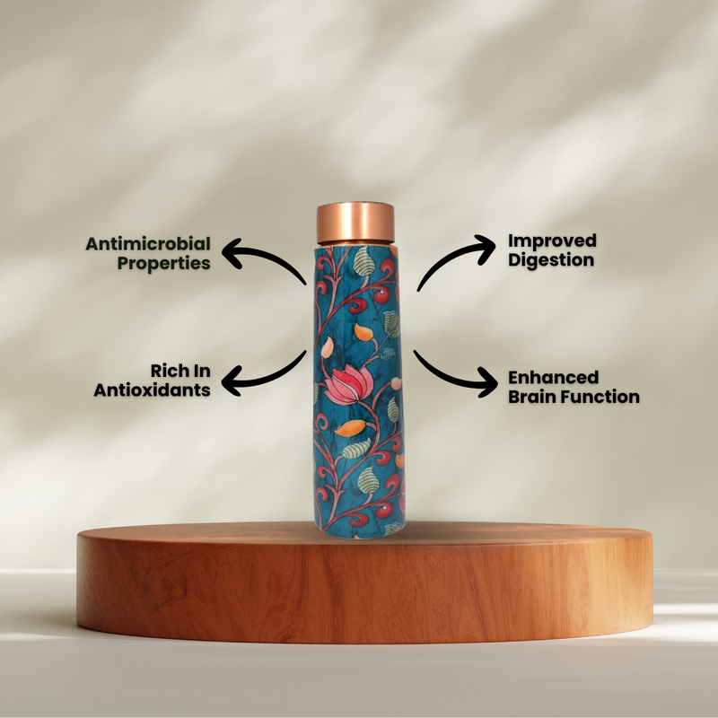 Copper Water Bottle | 1 Litre | Boosts Immunity-Pichwai