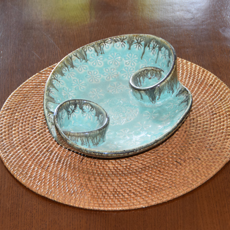 Ceramic Mint Serving Salad Platter | Tableware