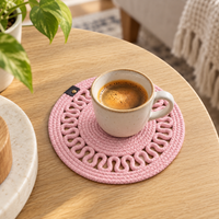 Handcrafted Round Braided Table Mat Set of 4