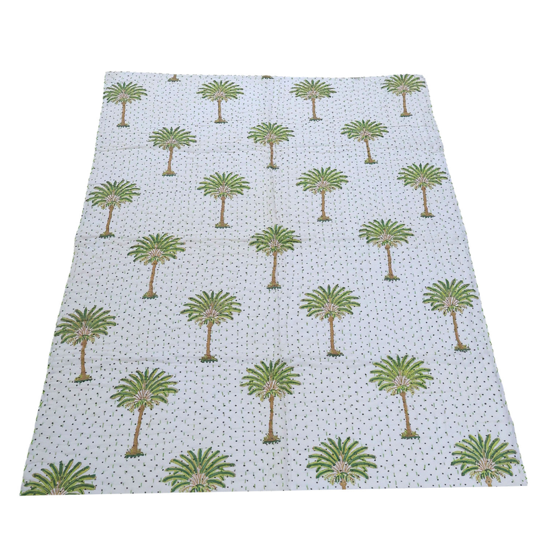 Handcrafted Kids Quilt with Traditional Block Print | Soft & Cozy Cotton Quilt for Babies & Toddlers
